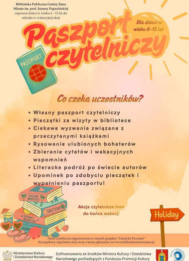 Wakacyjna Akcja Czytelnicza Paszport Czytelniczy