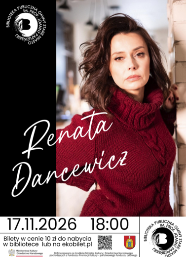 Zapraszamy na spotkanie z Renatą Dancewicz