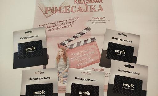 Zdjęcie do Konkurs Filmowy &bdquo;POLECAJKA KSIĄŻKOWA&rdquo; rozstrzygnięty!